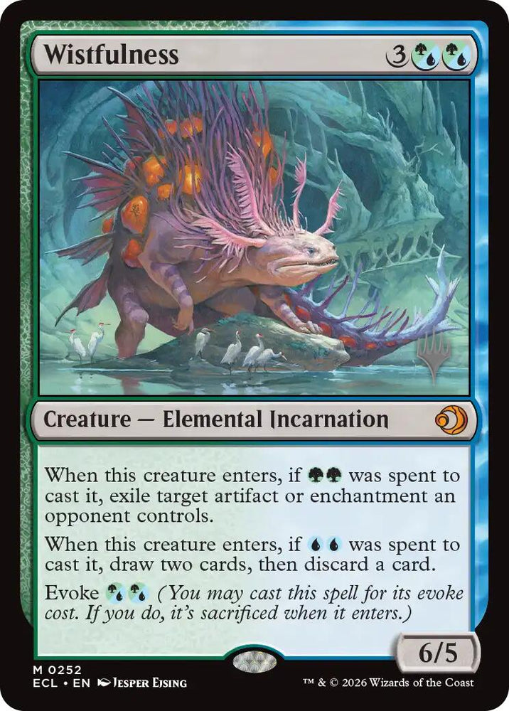 Wistfulness [Lorwyn Eclipsed Promos] Magic: The Gathering