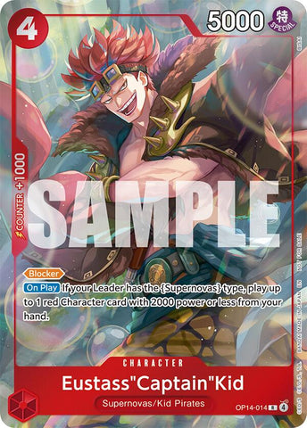 Eustass"Captain"Kid (OP14-014) (Dash Pack) [The Azure Sea's Seven] Bandai