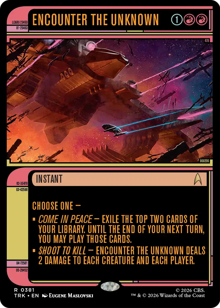 Encounter the Unknown (Showcase) [Star Trek] Magic: The Gathering