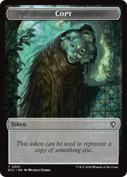 Copy // Plant Double-Sided Token [Lorwyn Eclipsed Tokens] Magic: The Gathering