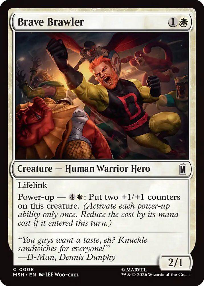 Brave Brawler [Marvel Super Heroes] Magic: The Gathering