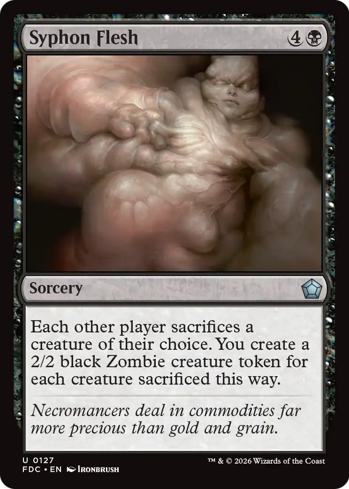 Syphon Flesh [Foundations Commander] Magic: The Gathering