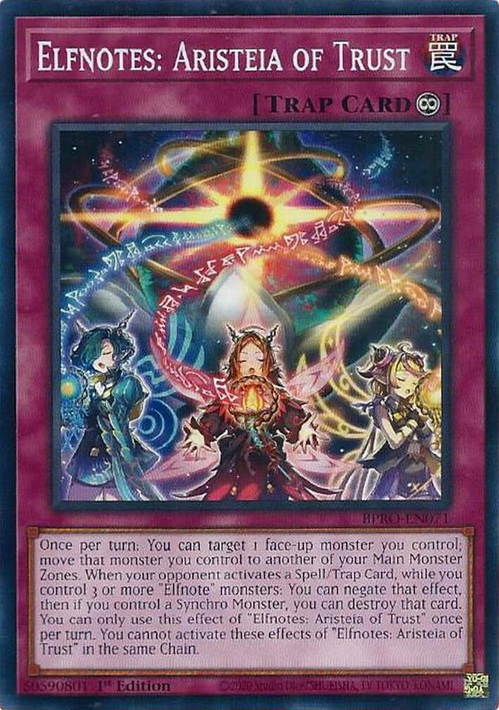 Elfnotes: Aristeia of Trust [BPRO-EN071] Common Yu-Gi-Oh!