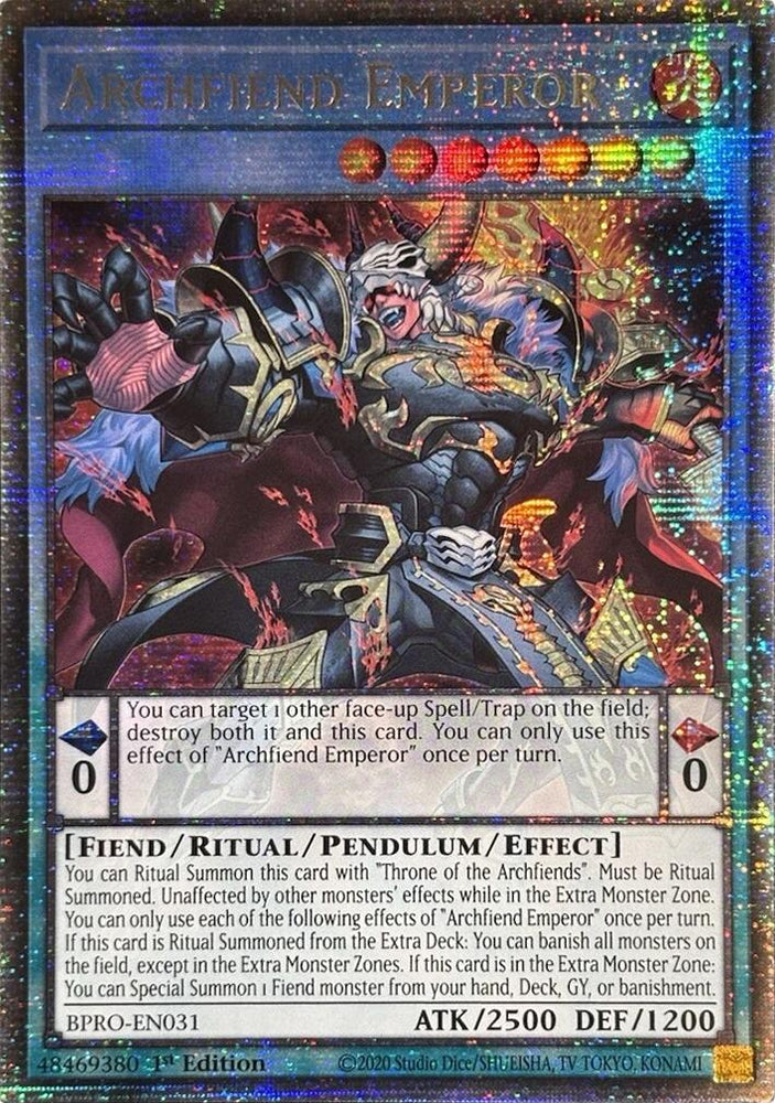 Archfiend Emperor (Starlight Rare) [BPRO-EN031] Starlight Rare Yu-Gi-Oh!