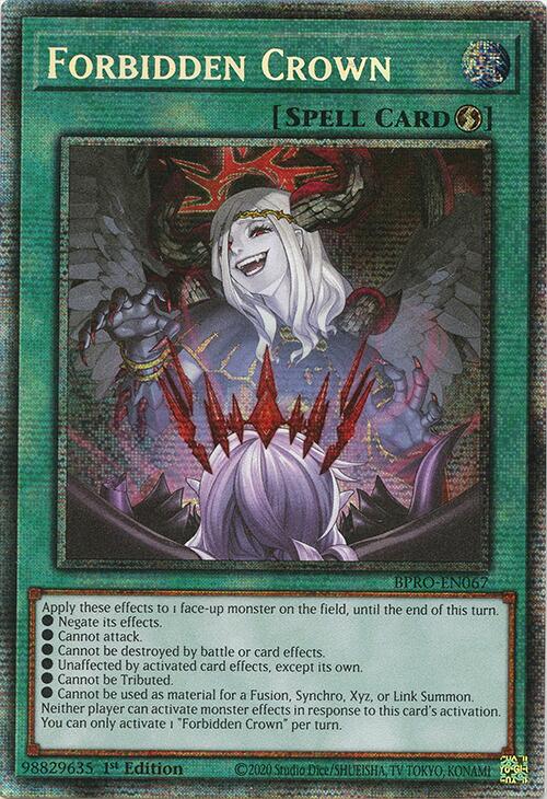 Forbidden Crown (Starlight Rare) [BPRO-EN067] Starlight Rare Yu-Gi-Oh!