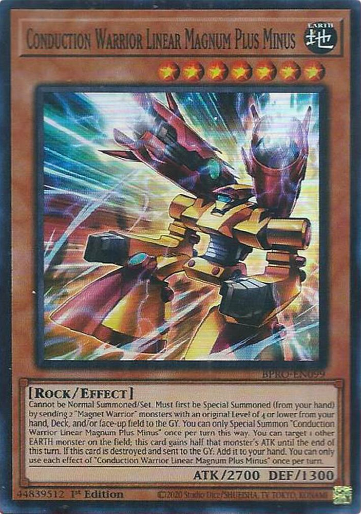 Conduction Warrior Linear Magnum Plus Minus [BPRO-EN099] Super Rare Yu-Gi-Oh!