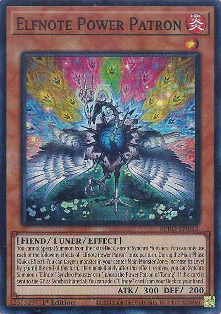 Elfnote Power Patron [BPRO-EN013] Super Rare Yu-Gi-Oh!