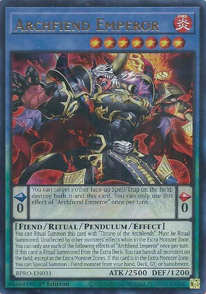 Archfiend Emperor [BPRO-EN031] Ultra Rare Yu-Gi-Oh!