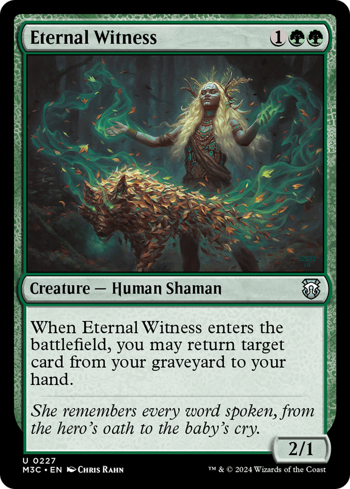 Eternal Witness (Ripple Foil) [Modern Horizons 3 Commander] Magic: The Gathering