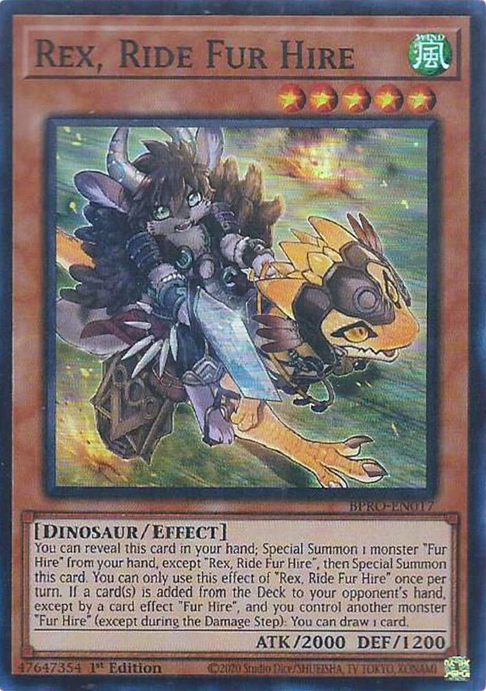 Rex, Ride Fur Hire [BPRO-EN017] Super Rare Yu-Gi-Oh!