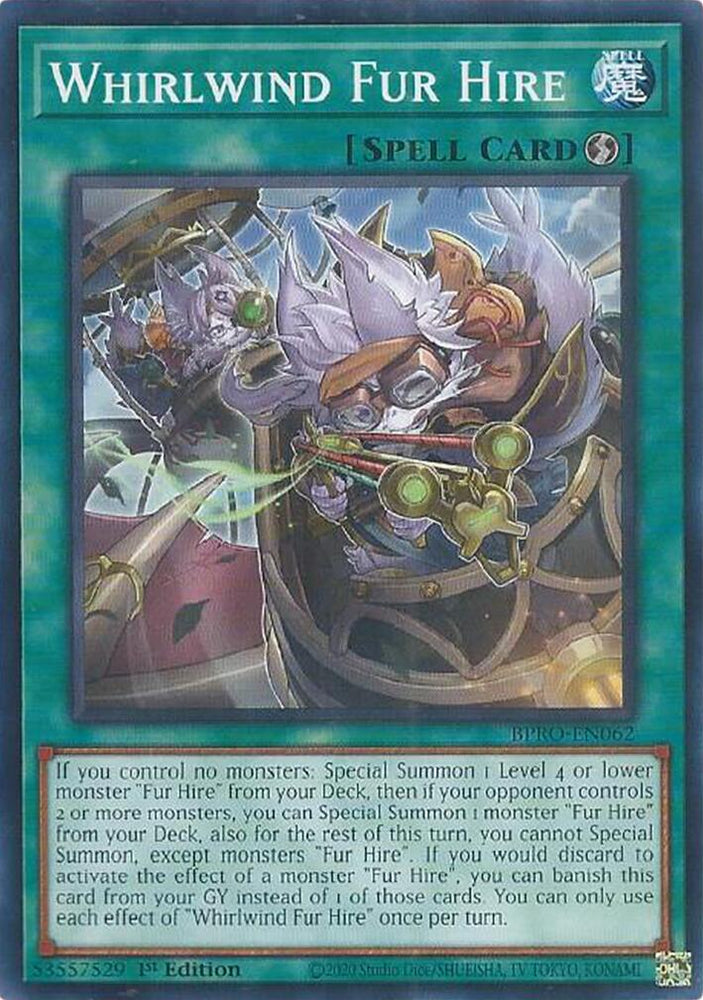 Whirlwind Fur Hire [BPRO-EN062] Common Yu-Gi-Oh!