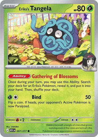Erika's Tangela (007/217) [Mega Evolution: Ascended Heroes] Pokémon