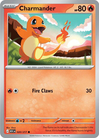 Charmander (020/217) [Mega Evolution: Ascended Heroes] Pokémon