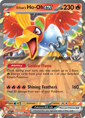 Ethan's Ho-Oh ex (026/217) [Mega Evolution: Ascended Heroes] Pokémon