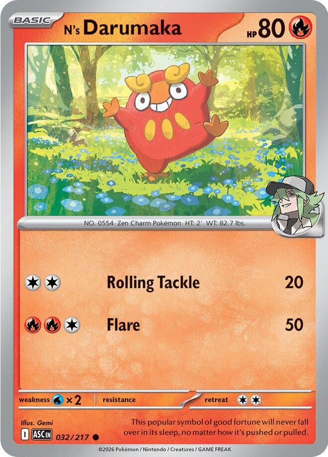 N's Darumaka (032/217) [Mega Evolution: Ascended Heroes] Pokémon