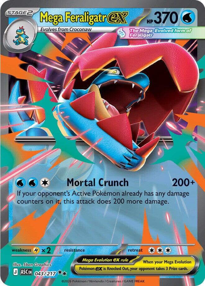 Mega Feraligatr ex (043/217) [Mega Evolution: Ascended Heroes] Pokémon