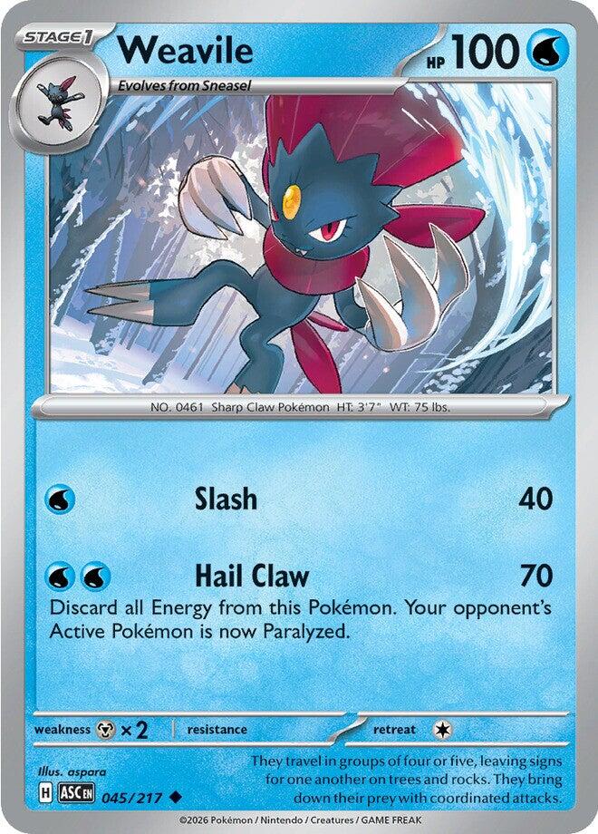 Weavile (045/217) [Mega Evolution: Ascended Heroes] Pokémon
