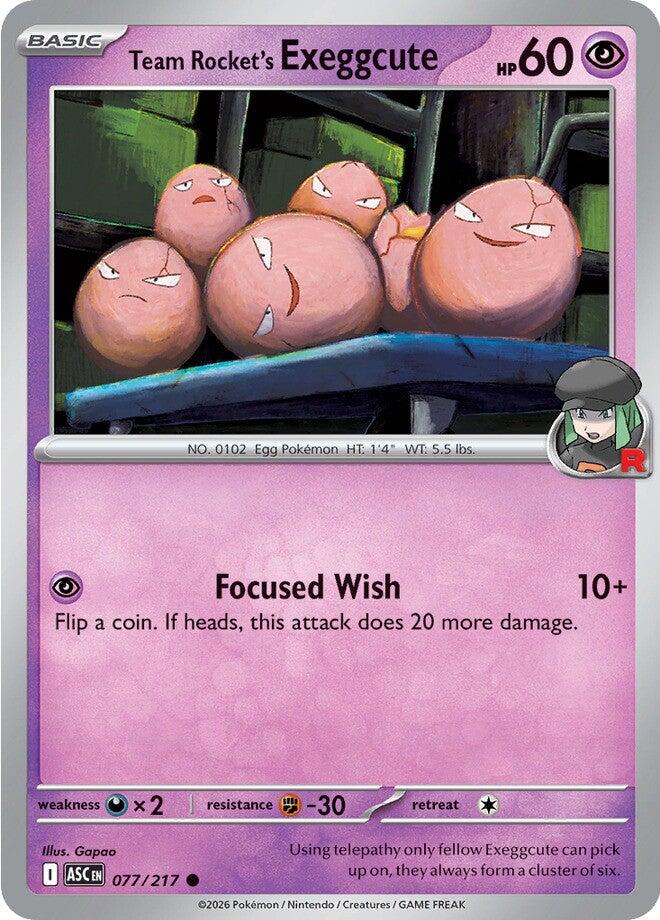 Team Rocket's Exeggcute (077/217) [Mega Evolution: Ascended Heroes] Pokémon