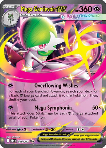 Mega Gardevoir ex (089/217) [Mega Evolution: Ascended Heroes] Pokémon