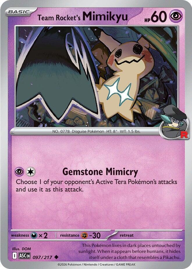 Team Rocket's Mimikyu (097/217) [Mega Evolution: Ascended Heroes] Pokémon