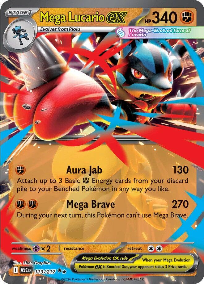 Mega Lucario ex (113/217) [Mega Evolution: Ascended Heroes] Pokémon