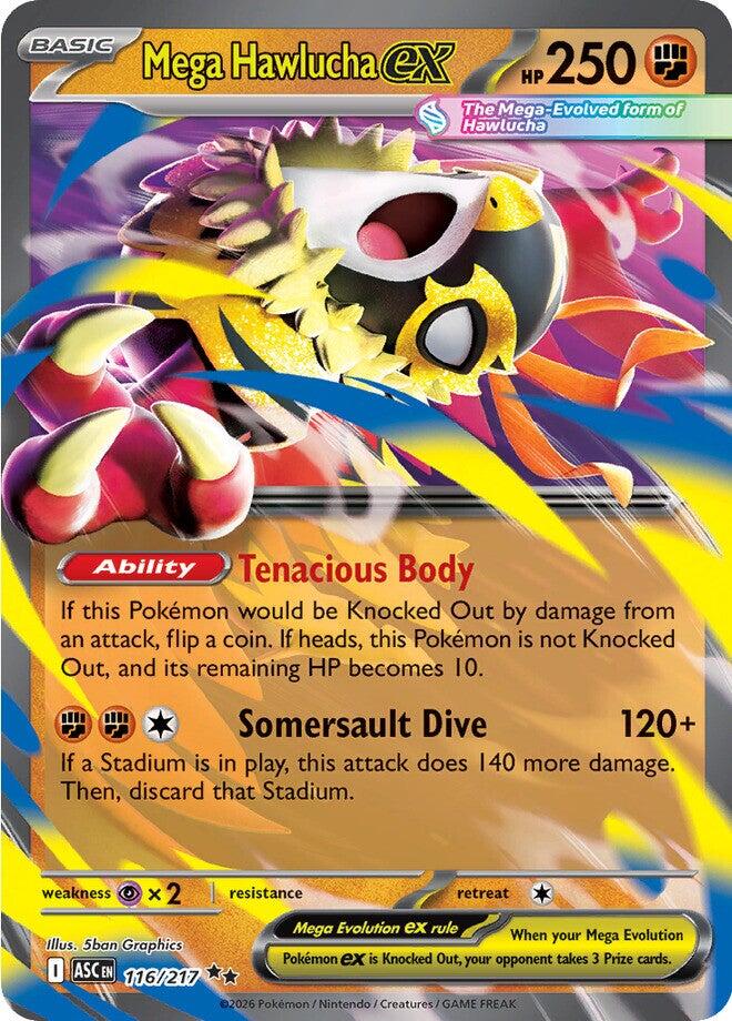 Mega Hawlucha ex (116/217) [Mega Evolution: Ascended Heroes] Pokémon