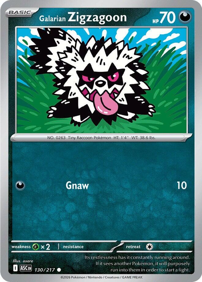 Galarian Zigzagoon (130/217) [Mega Evolution: Ascended Heroes] Pokémon