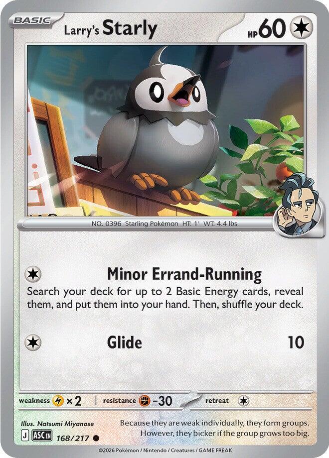Larry's Starly (168/217) [Mega Evolution: Ascended Heroes] Pokémon