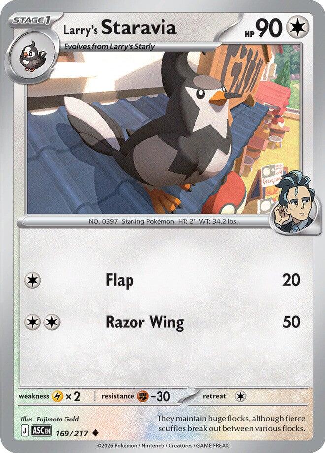 Larry's Staravia (169/217) [Mega Evolution: Ascended Heroes] Pokémon