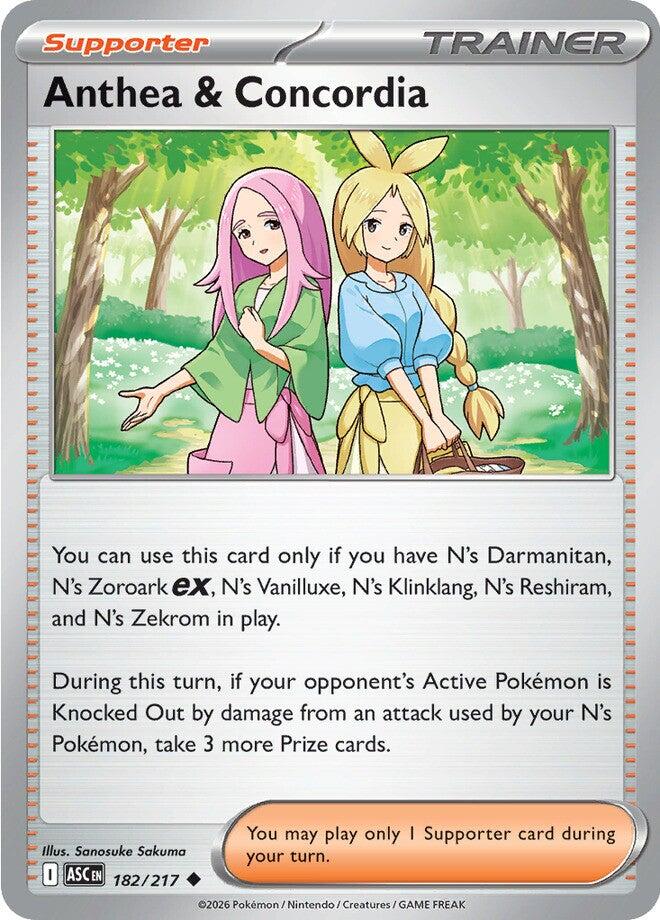 Anthea & Concordia (182/217) (Reverse Holo) [Mega Evolution: Ascended Heroes] Pokémon