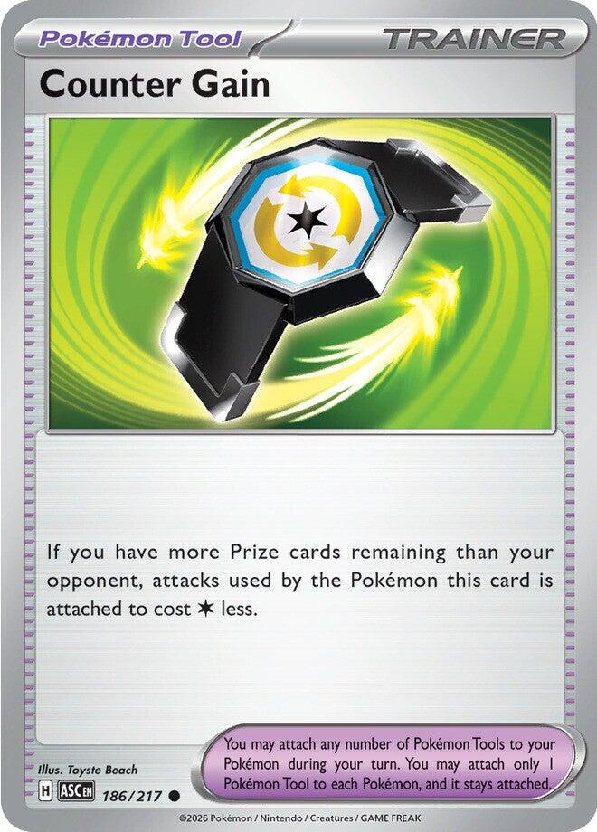 Counter Gain (186/217) (Reverse Holo) [Mega Evolution: Ascended Heroes] Pokémon