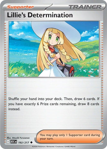 Lillie's Determination (192/217) [Mega Evolution: Ascended Heroes] Pokémon