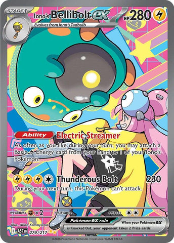 Iono's Bellibolt ex (279/217) [Mega Evolution: Ascended Heroes] Pokémon