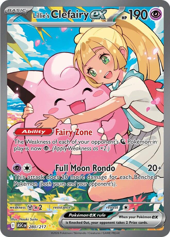 Lillie's Clefairy ex (280/217) [Mega Evolution: Ascended Heroes] Pokémon