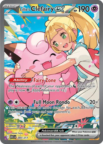 Lillie's Clefairy ex (280/217) [Mega Evolution: Ascended Heroes] Pokémon