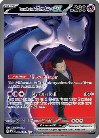 Team Rocket's Mewtwo ex (281/217) [Mega Evolution: Ascended Heroes] Pokémon