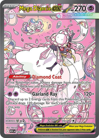 Mega Diancie ex (282/217) [Mega Evolution: Ascended Heroes] Pokémon