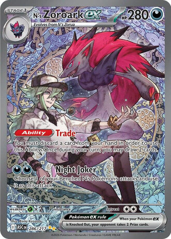 N's Zoroark ex (286/217) [Mega Evolution: Ascended Heroes] Pokémon
