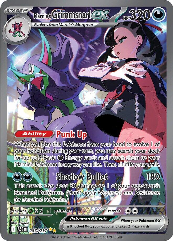 Marnie's Grimmsnarl ex (287/217) [Mega Evolution: Ascended Heroes] Pokémon