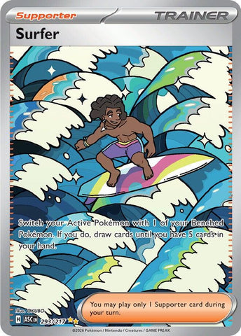 Surfer (293/217) [Mega Evolution: Ascended Heroes] Pokémon