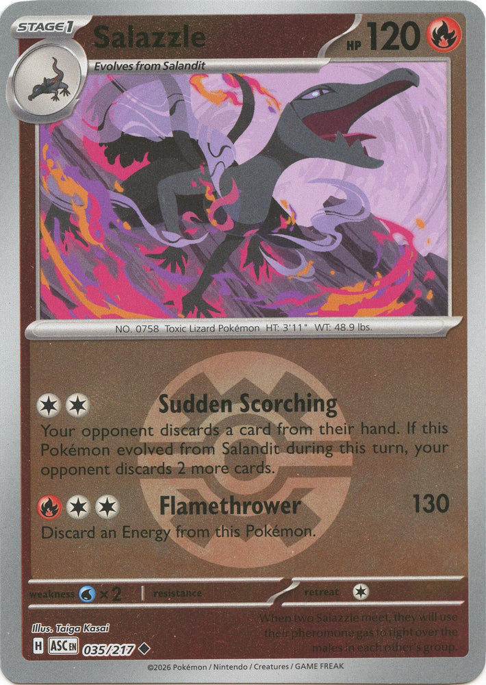 Salazzle (035/217) (Quick Ball) [Mega Evolution: Ascended Heroes] Pokémon