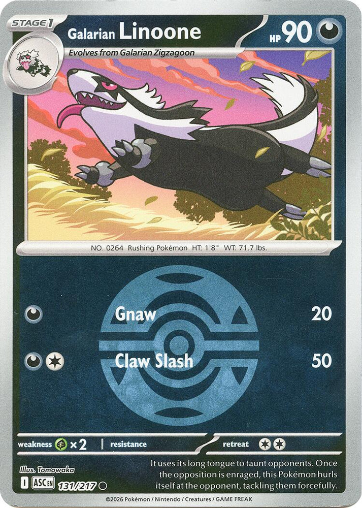 Galarian Linoone (131/217) (Dusk Ball) [Mega Evolution: Ascended Heroes] Pokémon