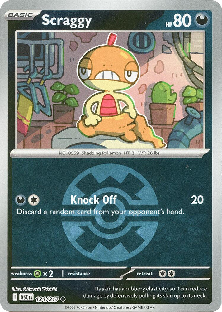 Scraggy (134/217) (Quick Ball) [Mega Evolution: Ascended Heroes] Pokémon