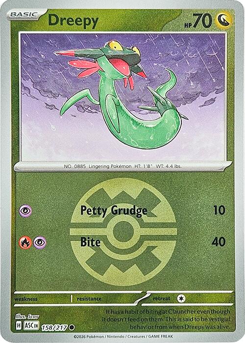 Dreepy (158/217) (Quick Ball) [Mega Evolution: Ascended Heroes] Pokémon
