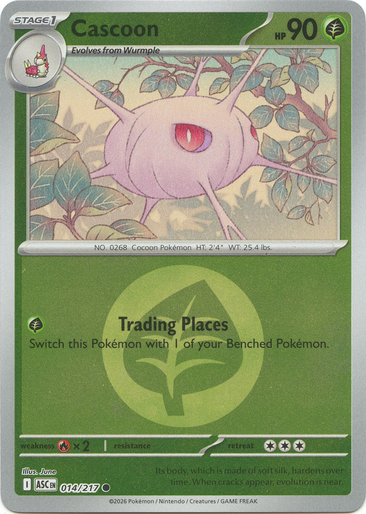 Cascoon (014/217) (Energy Symbol Pattern) [Mega Evolution: Ascended Heroes] Pokémon