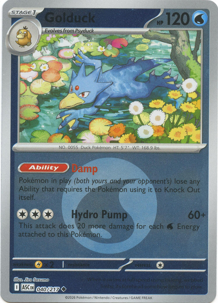 Golduck (040/217) (Energy Symbol Pattern) [Mega Evolution: Ascended Heroes] Pokémon