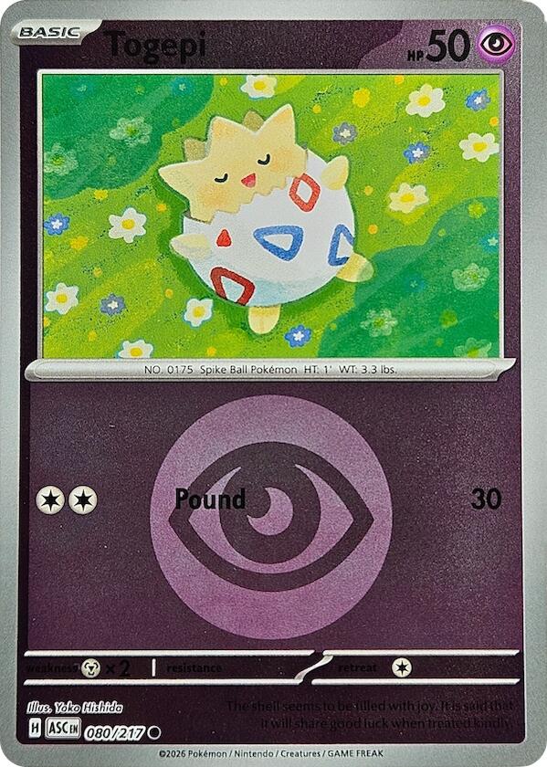 Togepi (080/217) (Energy Symbol Pattern) [Mega Evolution: Ascended Heroes] Pokémon