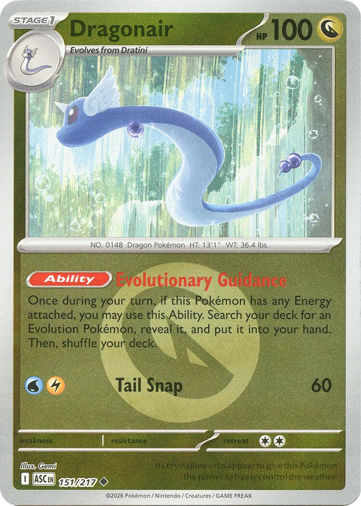 Dragonair (151/217) (Energy Symbol Pattern) [Mega Evolution: Ascended Heroes] Pokémon