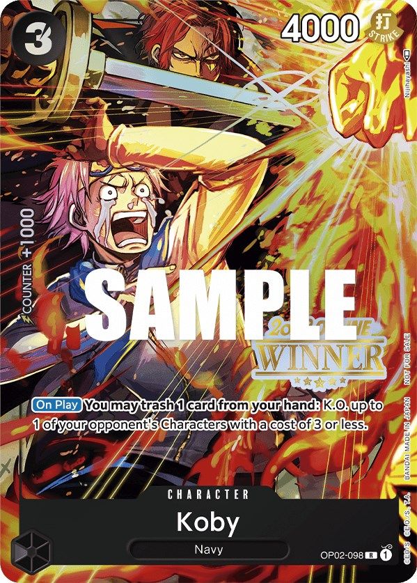 Koby (Online Regional 2023) [Winner] [One Piece Promotion Cards] Bandai