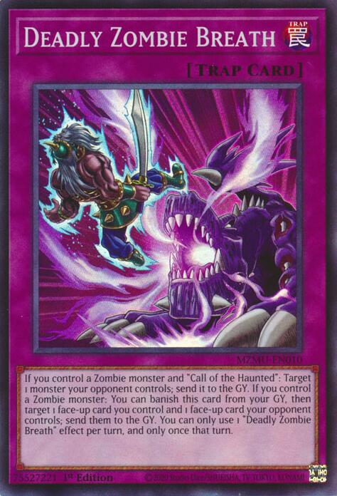 Deadly Zombie Breath [MZMU-EN010] Super Rare Yu-Gi-Oh!